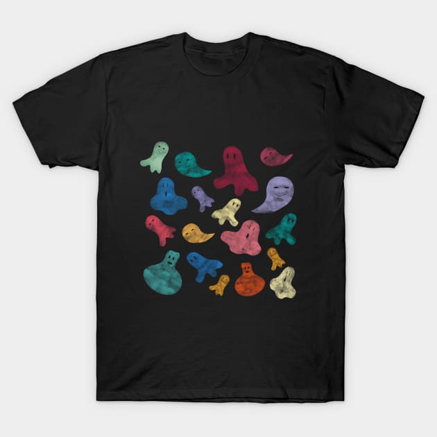 Happy ghosts T-Shirt by PrintablesPassions